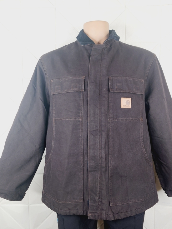 Carhartt Other - Carhartt Men's C26 DKB Dark Brown Arctic Sandstone Quilt Lined Coat